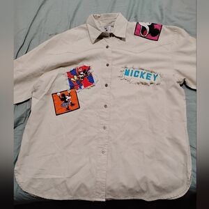 Mickey Mouse patchwork shirt